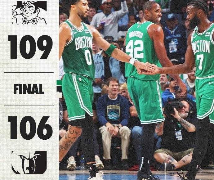 Celtics acaban con racha de 3 victorias de Grizzlies 109-106