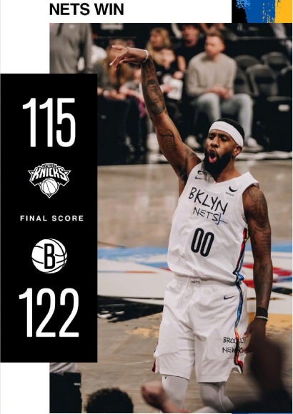 Nets vencen a Knicks en derbi de Nueva York