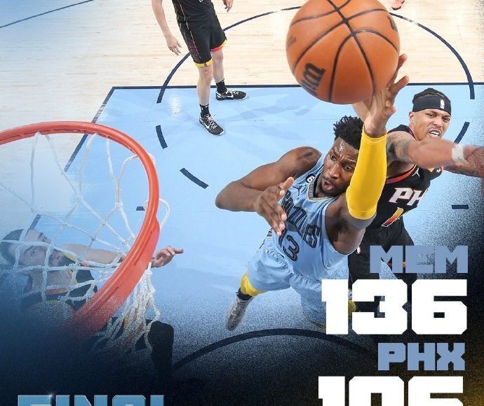 Grizzlies vence a Suns con racha de 10 victorias consecutivas